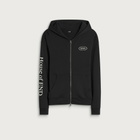 END. Underline Zip Hoodie in Cinder Black