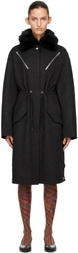 Kiko Kostadinov Gray Osprey Coat