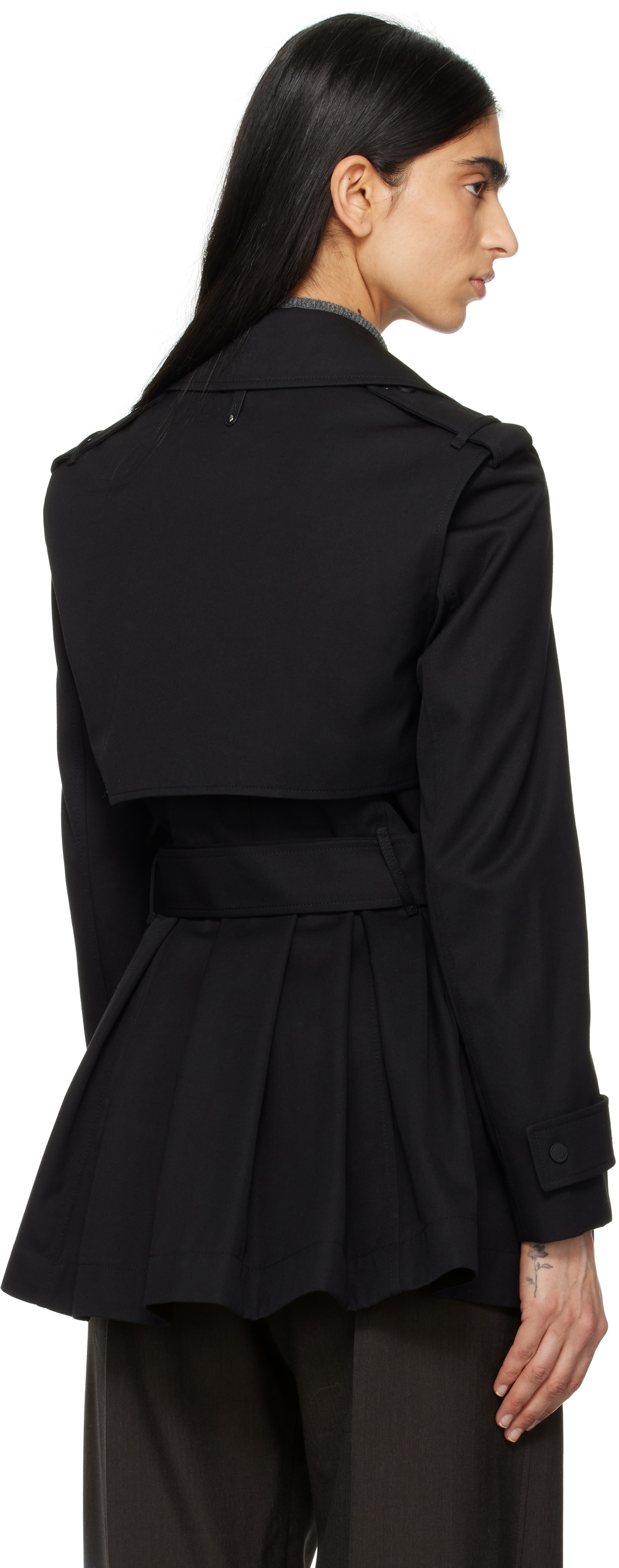 MACKAGE Black Adva Trench Coat