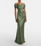 Vivienne Westwood Nova Cocotte draped satin bustier gown