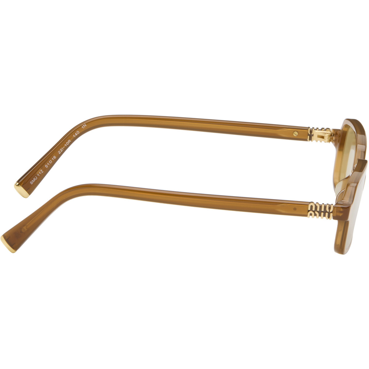 Miu Miu Eyewear Brown Miu Regard Sunglasses