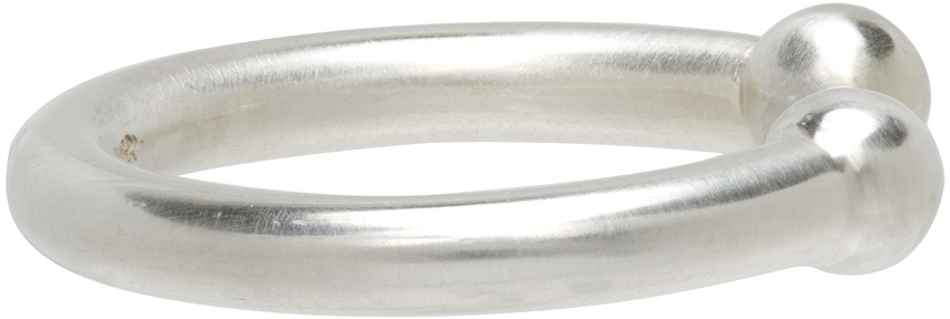 Jil Sander Silver Open Classic Ring Jil Sander