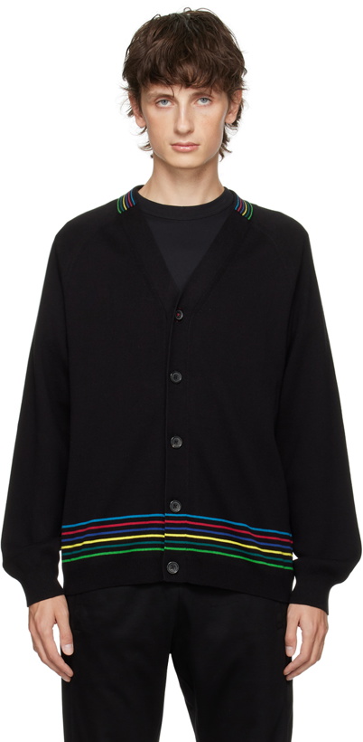 Photo: PS by Paul Smith Black Striped Cardigan