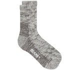 Beams Plus Men's Outdoor Sock in Grey