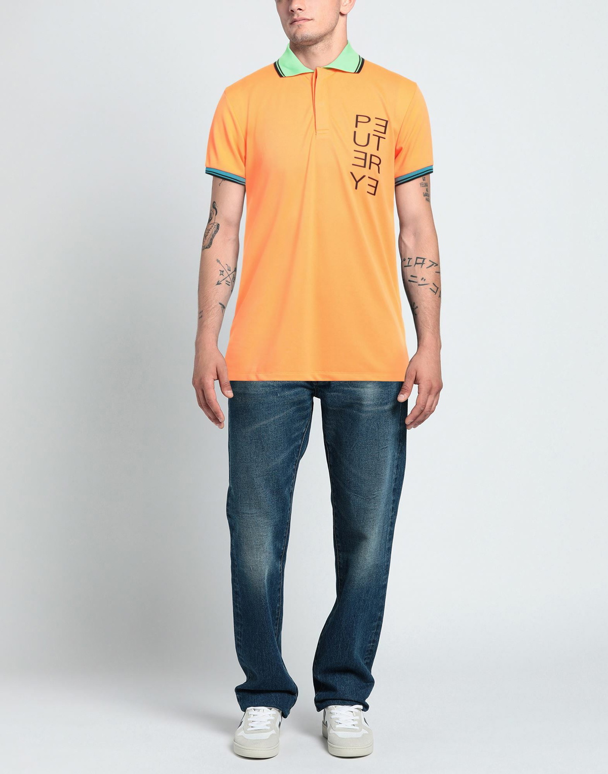 Peuterey Mens Polo shirt in Mandarin