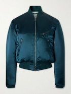 TOM FORD - Satin Bomber Jacket - Green