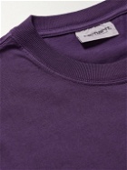 Carhartt WIP - Logo-Appliquéd Organic Cotton-Jersey T-Shirt - Purple