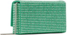 Amina Muaddi Blue Super Amini Paloma Clutch