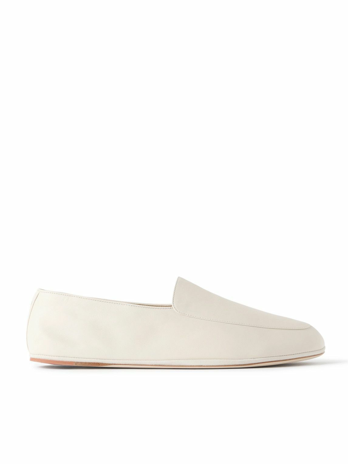 Loro Piana - Anton Walk Leather Loafers - Neutrals