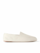 Loro Piana - Anton Walk Leather Loafers - Neutrals