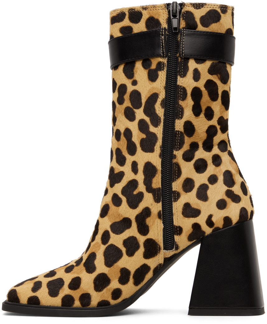 Versace Jean cloture brown boot Versace Jeans Ankle Boots Women Suede Brown/Cognac | B-Exit  main image 3