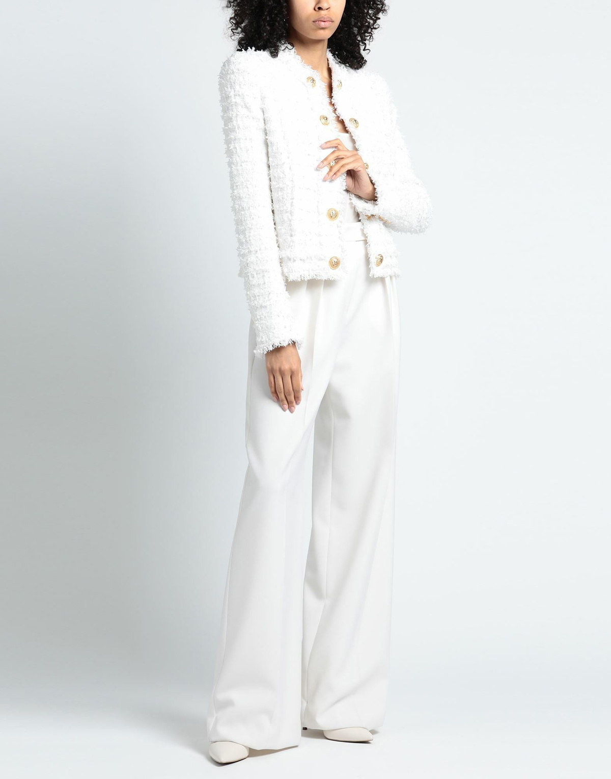 Balmain Womens Blazer in White