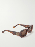 Loewe - Anagram Rectangular-Frame Tortoiseshell Acetate Sunglasses