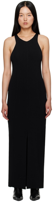 Photo: Nanushka Black Elia Midi Dress