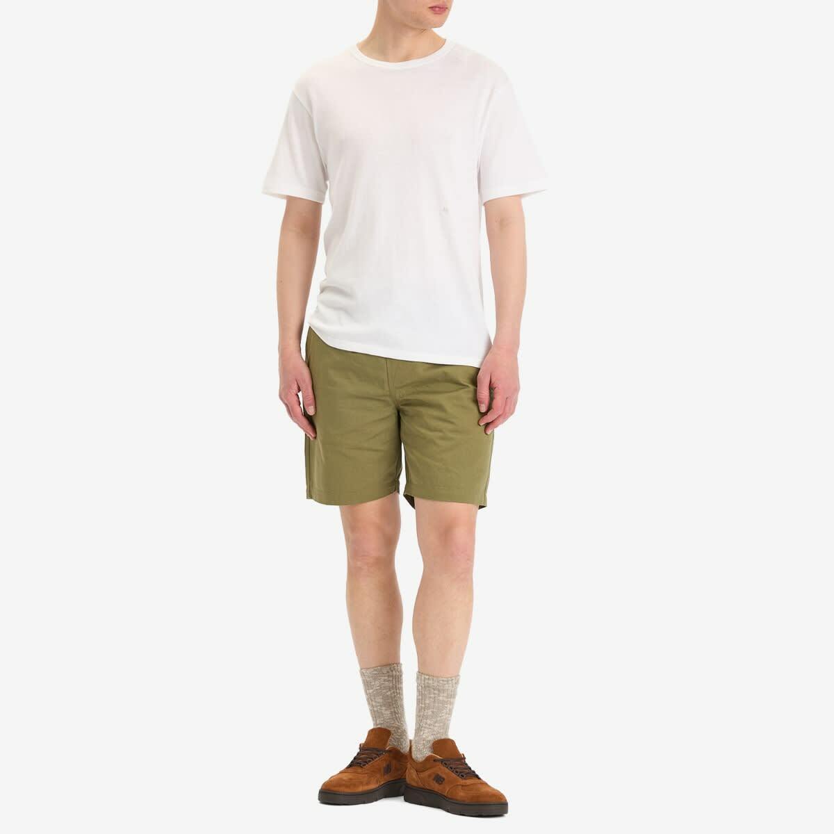 Universal Works Men's Beach Shorts in Light Olive