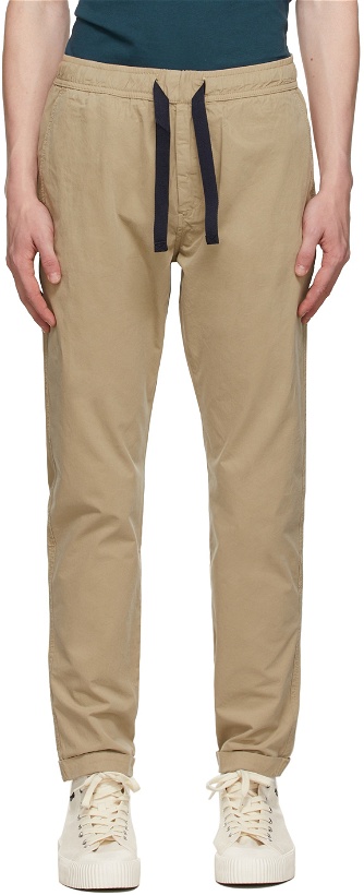 Photo: PS by Paul Smith Beige Cotton Drawstring Trousers