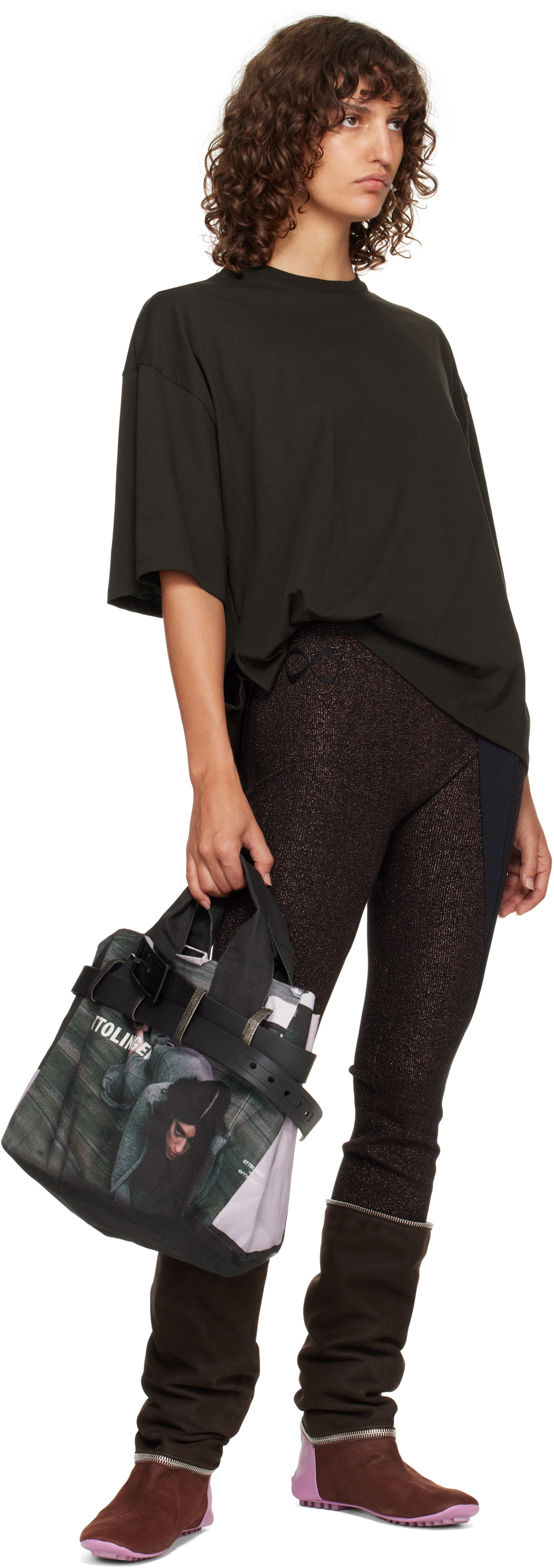 Ottolinger Multicolor Maxi Belted Tote