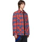 Gucci Red and Blue Disney Edition Check Jacket