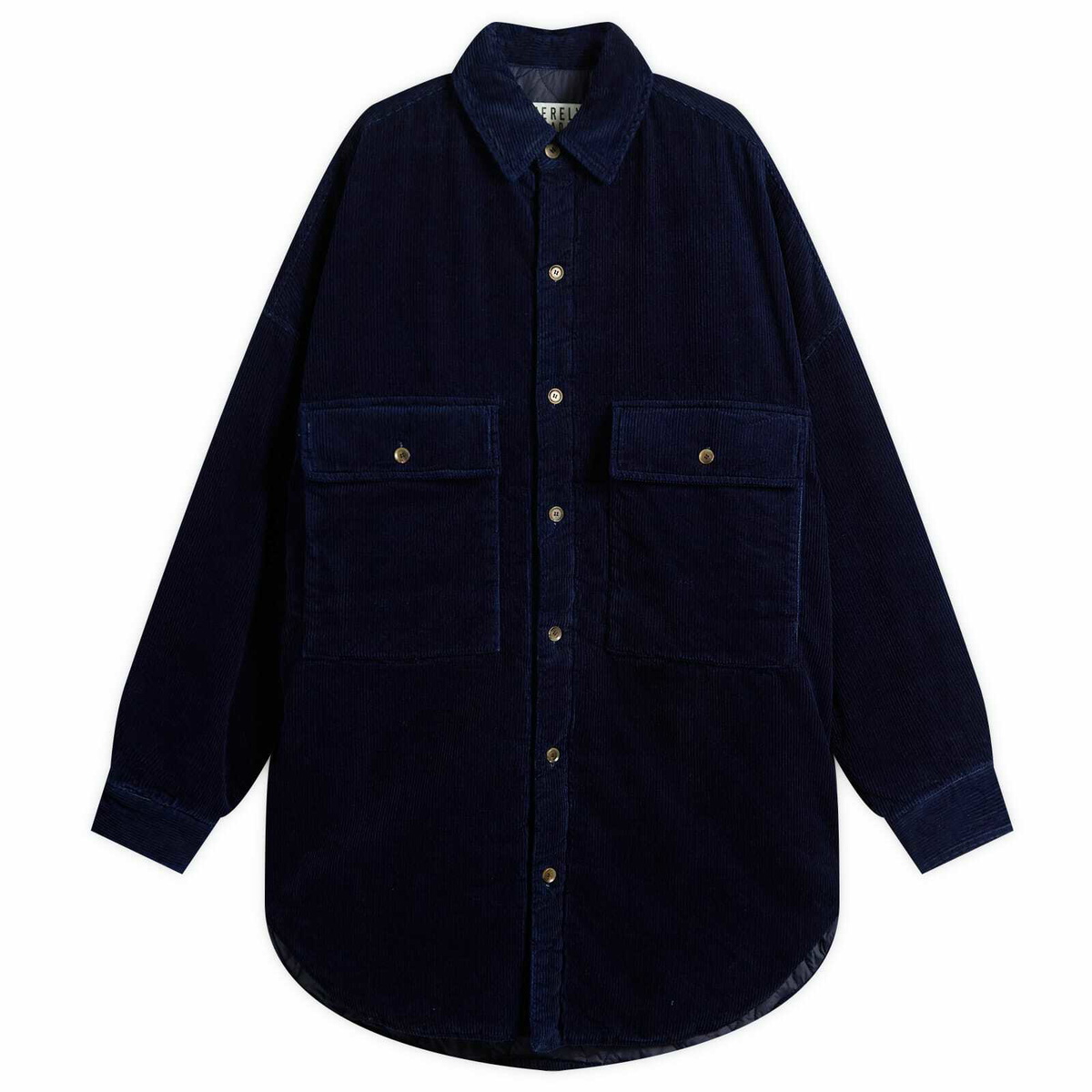 Merely Made Men's Corduroy Overshirt in Navy