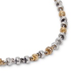 M.Cohen - Omni Oxidised Sterling Silver and 18-Karat Gold Diamond Bracelet - Gold