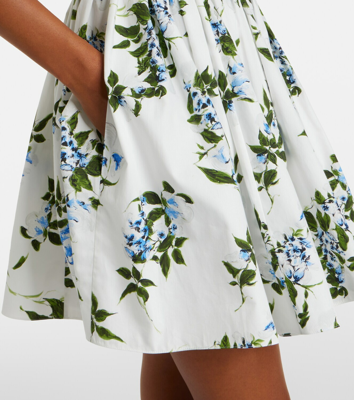 Emilia Wickstead Eglantine floral belted cotton minidress