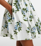 Emilia Wickstead Eglantine floral belted cotton minidress