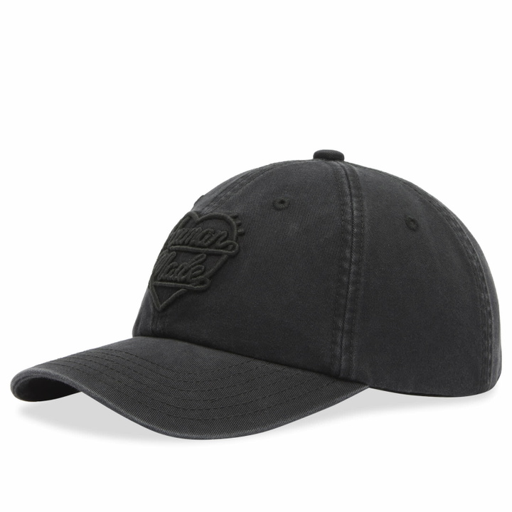 Photo: Human Made Men's Embroidered Heart 6 Panel Cap in Black 