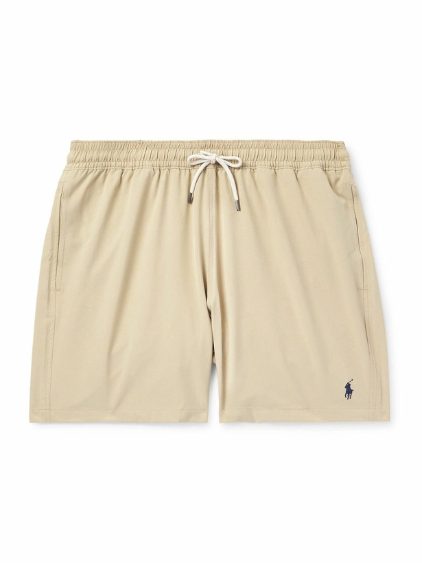 Photo: Polo Ralph Lauren - Traveler Straight-Leg Mid-Length Swim Shorts - Neutrals