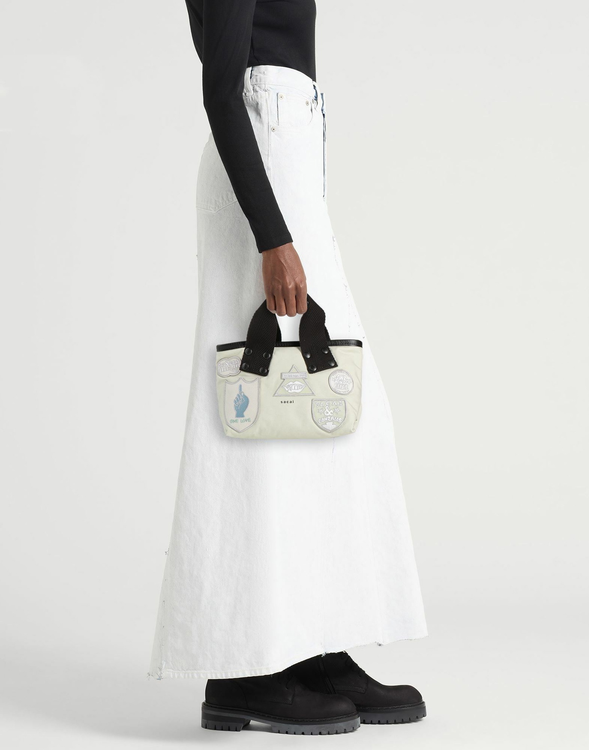 Sacai Womens Handbag in Off white