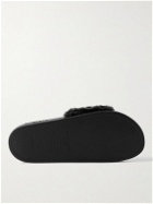 Givenchy - Printed Shearling and Rubber Slides - Black
