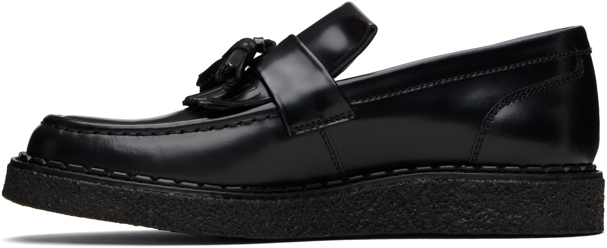 Fred Perry Black George Cox Leather Tassel Loafer Loafers