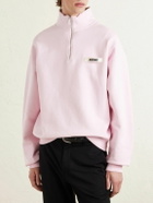 Jacquemus - Logo-Appliquéd Cotton-Jersey Sweatshirt - Pink