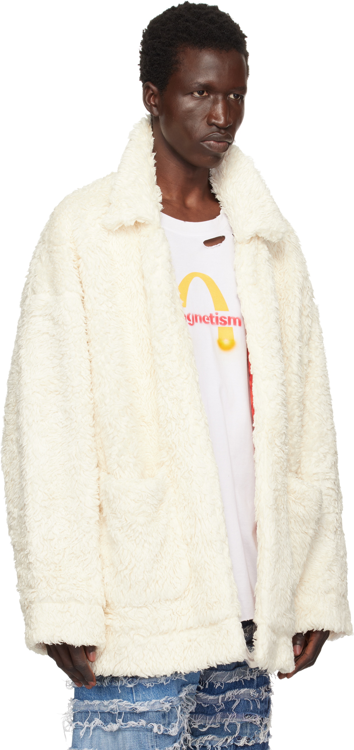 doublet ORGANIC CHAOS SOUVENIR JACKET 白 doublet Off-White Hand-Painted Jacket Doublet