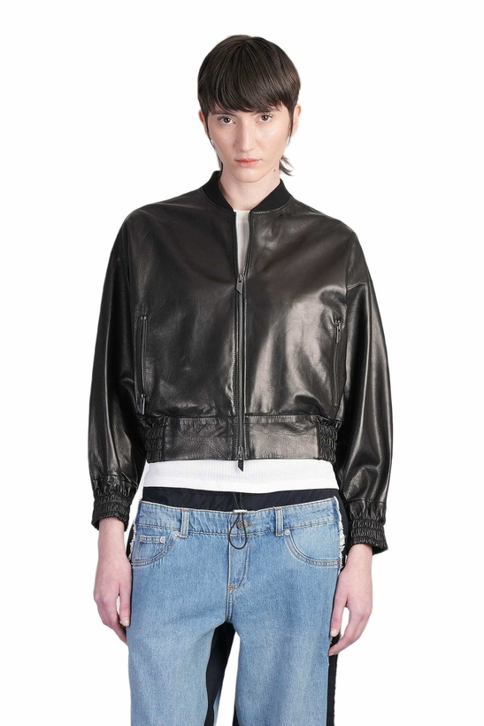 Photo: Salvatore Santoro Bomber Jacket In Black Leather