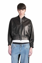 Salvatore Santoro Bomber Jacket In Black Leather