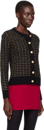 Ernest W. Baker Black Check Cardigan