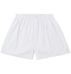 Sunspel - Printed Cotton Boxer Shorts - Men - White