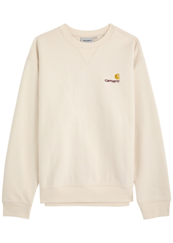 Photo: Carhartt Wip American Script Cotton-blend Sweatshirt Cream