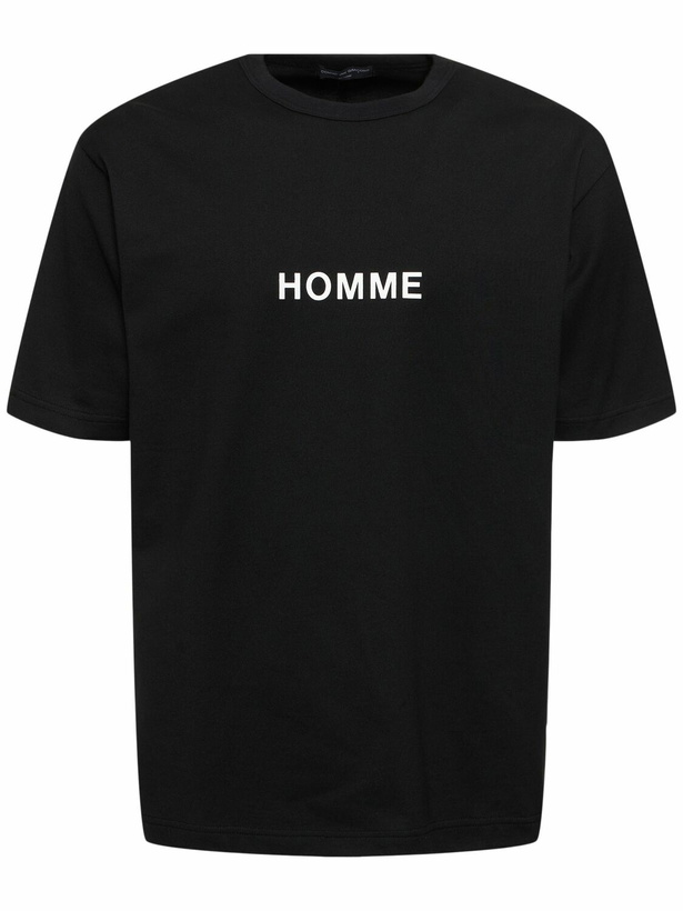 Photo: COMME DES GARÇONS HOMME Printed Logo Cotton T-shirt