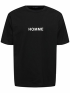 COMME DES GARÇONS HOMME Printed Logo Cotton T-shirt