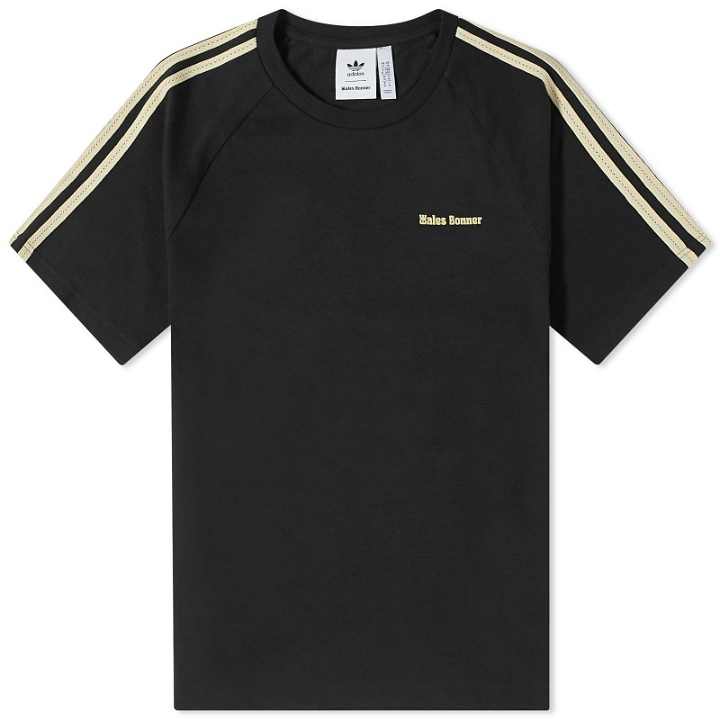 Photo: Adidas Men's x Wales Bonner Short Sleeve T-Shirt in Black