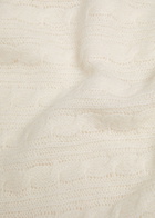 Lisa Yang Kenzie Cable-knit Cashmere and Silk-blend top Cream