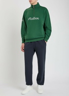 Malbon Ridge Logo Hooded Stretch-shell Anorak Jacket Green