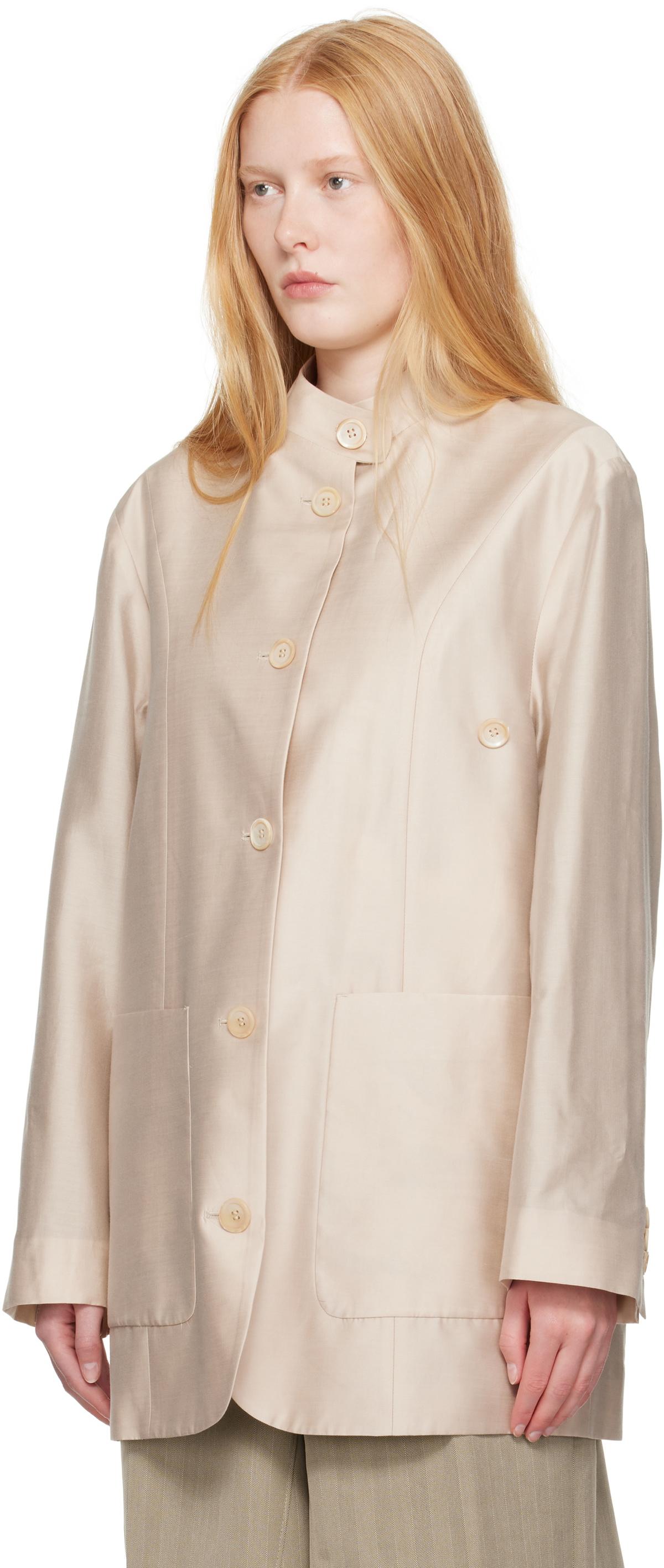 OUR LEGACY WORK SHOP Emporio Armani Beige Pomposo Coat Our Legacy