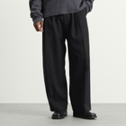 Studio Nicholson Men's Line Tech Wool Pleated Trouser in Black