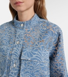 Veronica Beard Lane floral denim jacket