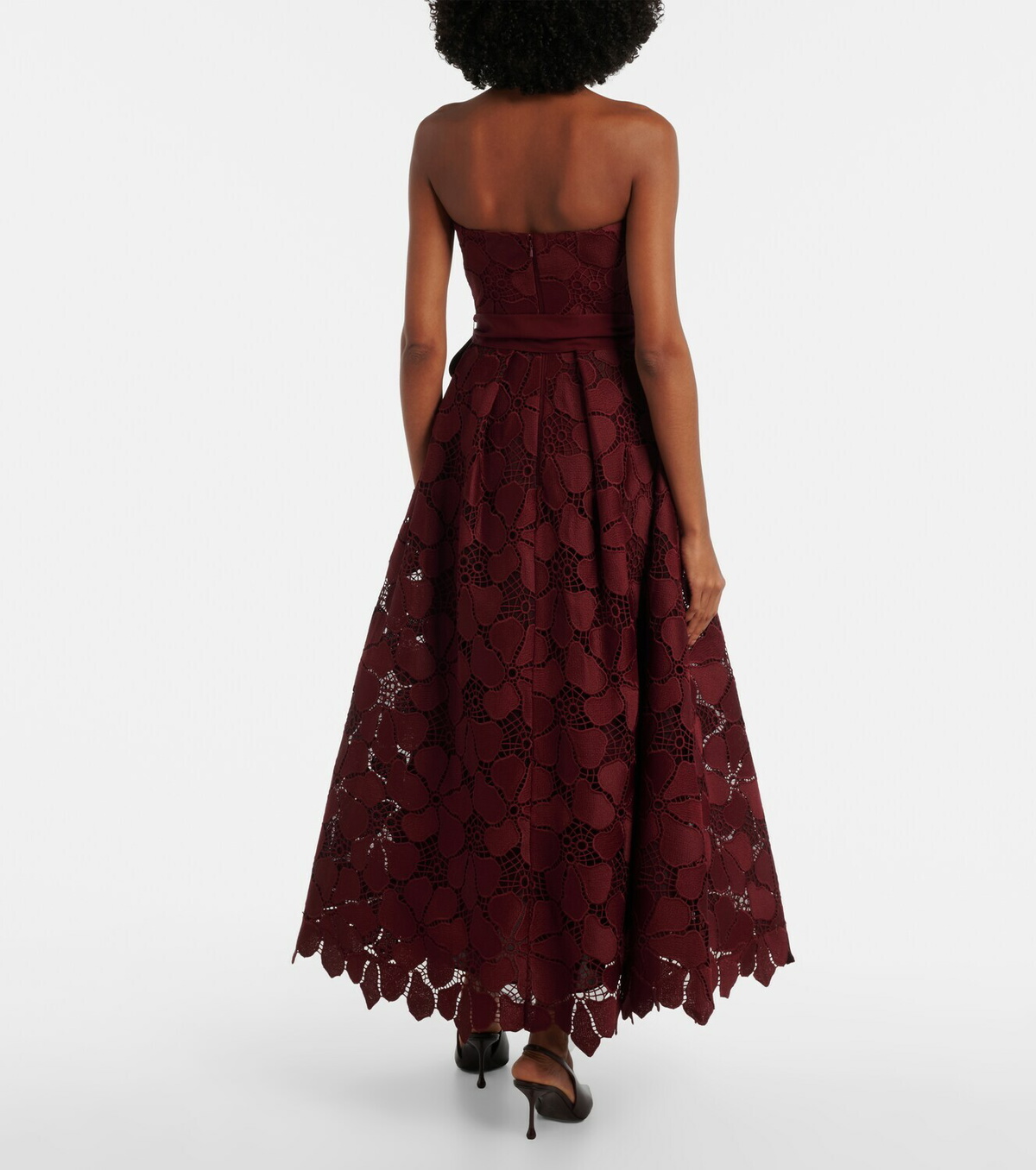 Elie Saab Silk-blend guipure lace cocktail dress