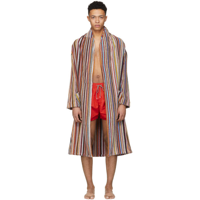 Photo: Paul Smith Multicolor Stripe Bath Robe