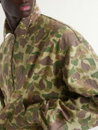 KAPITAL - Drizzler Reversible Herringbone Camouflage-Print Cotton Blouson Jacket - Green