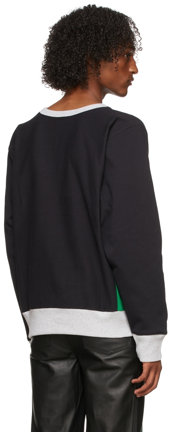 Denim Tears Black & Green Champion Edition Logo Sweatshirt